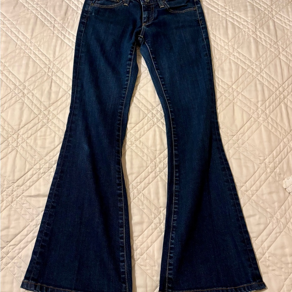 Women's petite flare jeans